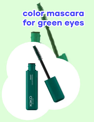 Green color mascara
